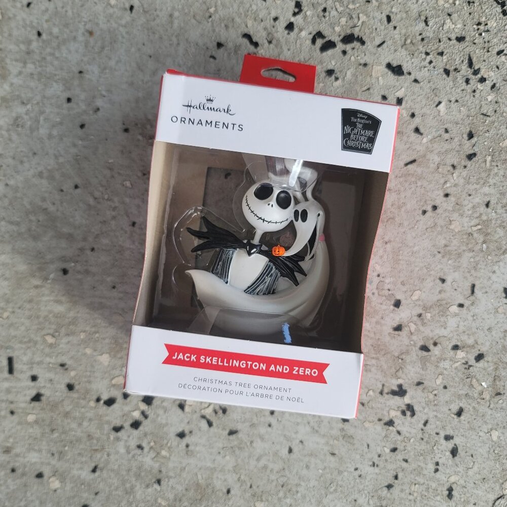 Jack Skellington & Zero The Nightmare Before Christmas Ornament